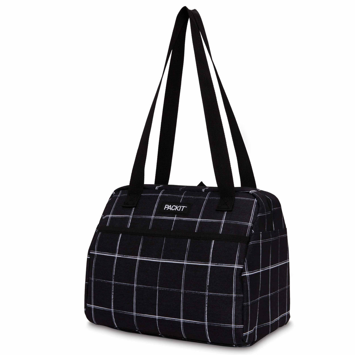 freezable-hampton-lunch-bag-w0 2022_Hampton-Lunch-Bag_Black-Grid_Left_Straps-Up_Lores_0800e0e3-5797-4ae6-9c7f-e61d4103afb1.jpg