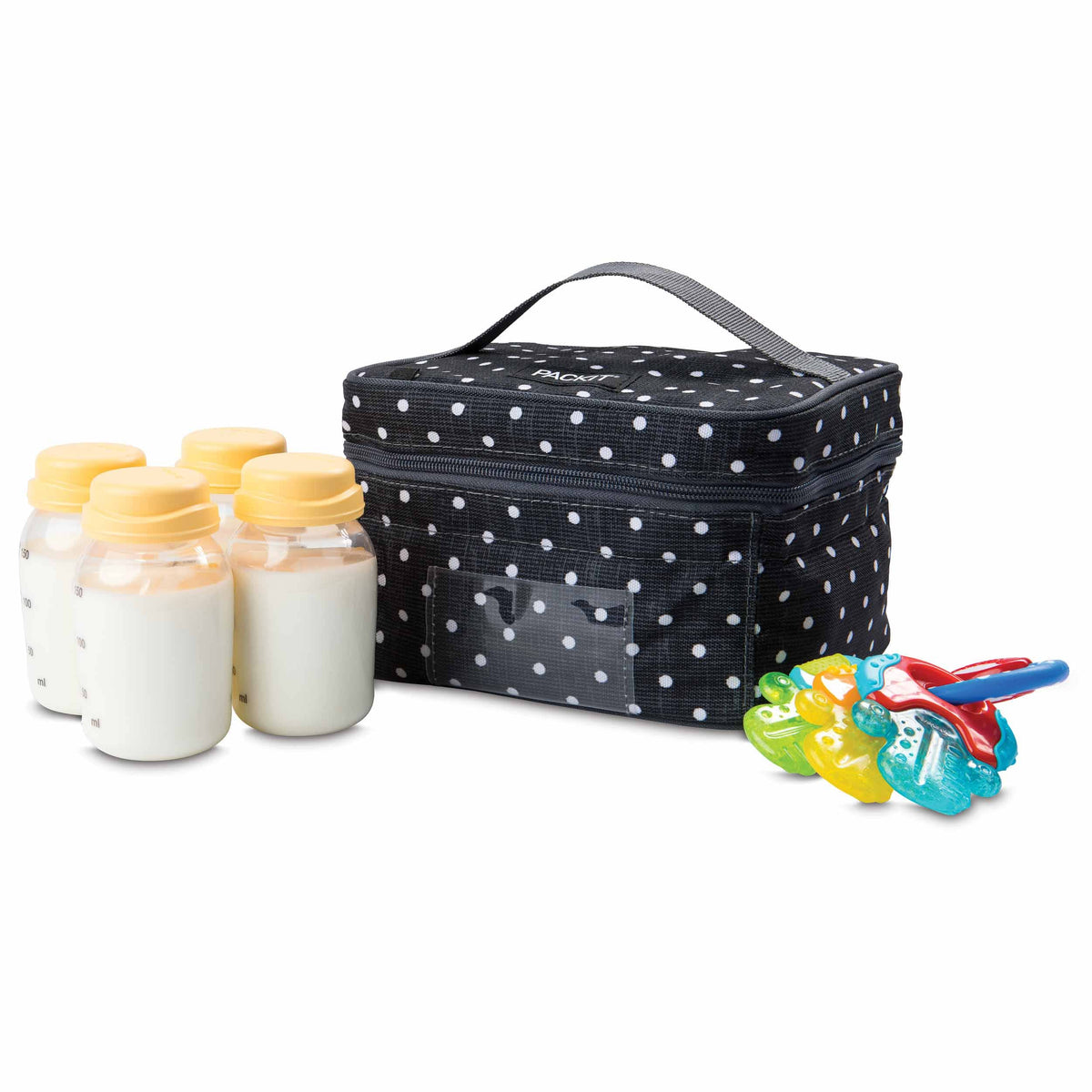 freezable-breastmilk-and-formula-cooler-u3 2023_Breastmilk-Cooler_Polka-Dots_Left_Food-Combo_Lores.jpg