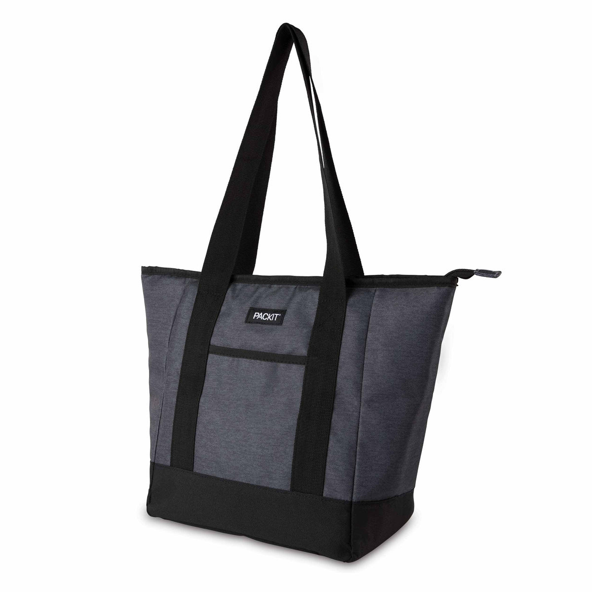 freezable-12-can-tote-cooler-n9 freezable-12-can-tote-cooler-city-charcoal-left-angled.jpg