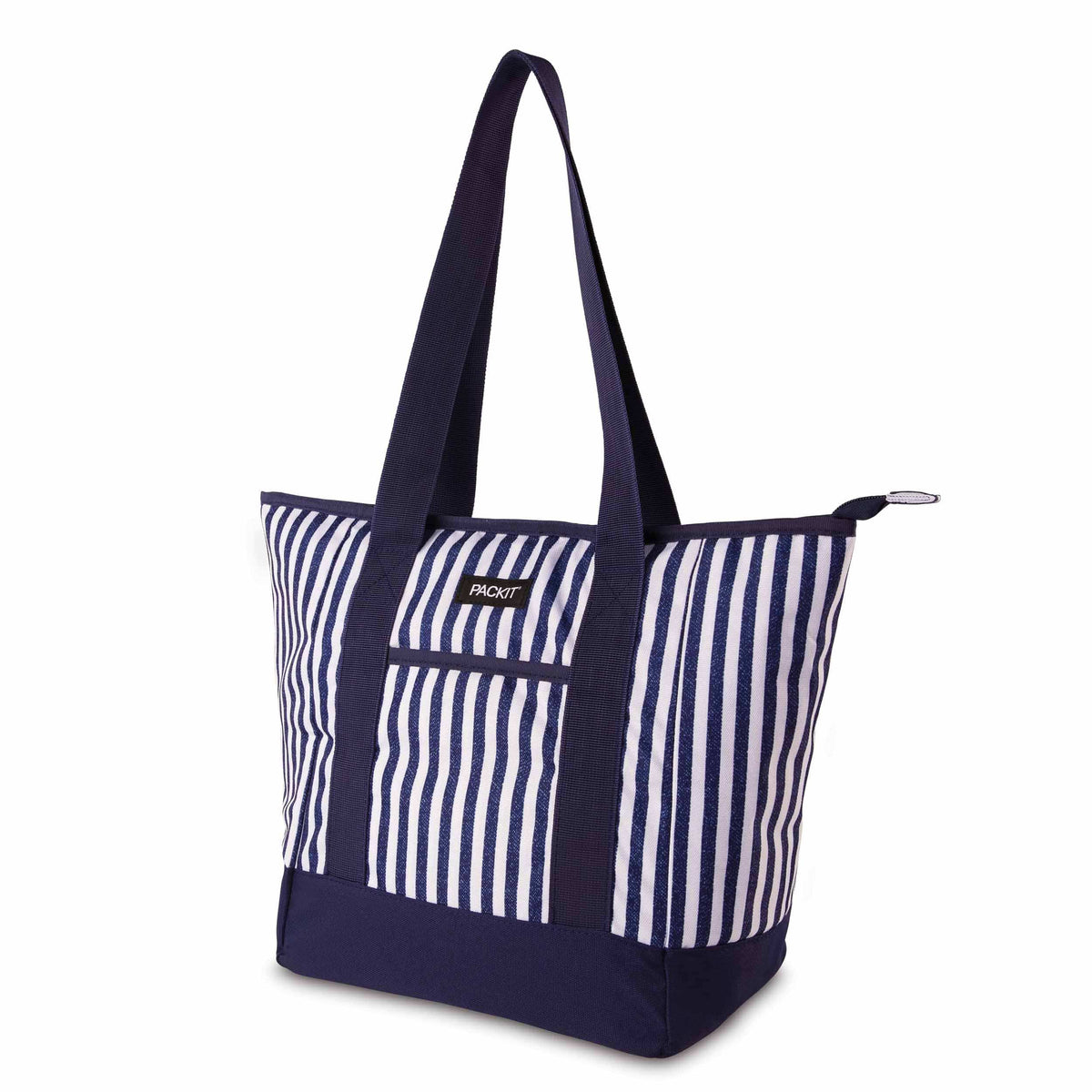 freezable-12-can-tote-cooler-n9 freezable-12-can-tote-cooler-city-seaside-stripe-left-angled.jpg