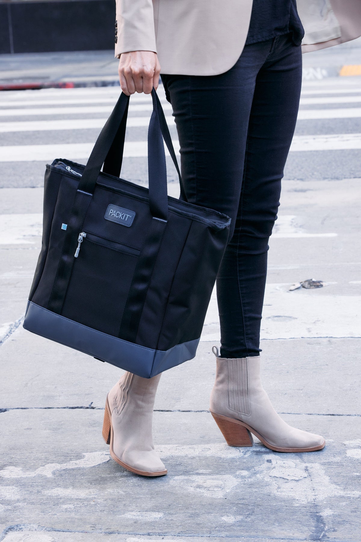 freezable-carry-tote-i1 freezable-carry-tote-black-gray-lifestyle-city-bag-only.jpg