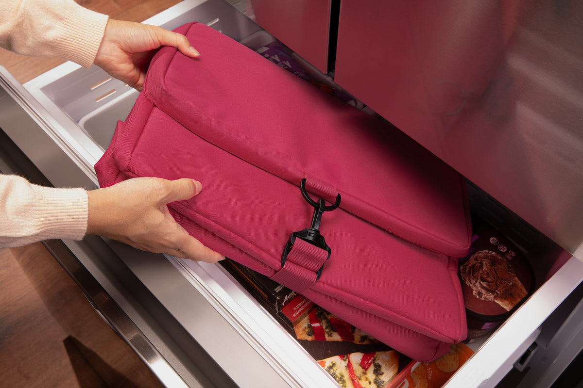 freezable-market-tote-a0 freezable-market-tote-magenta-lifestyle-freezer.jpg
