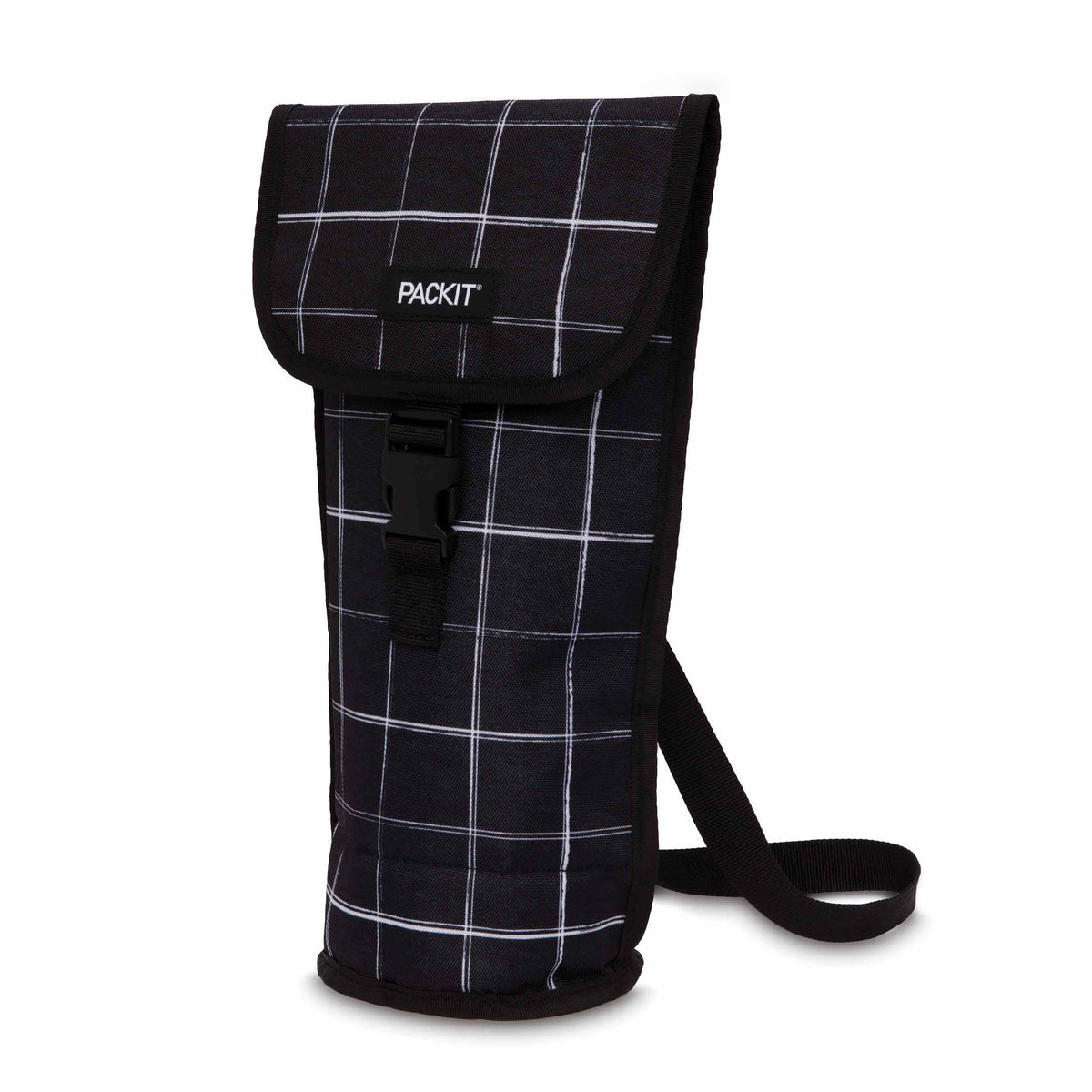 freezable-wine-bag-z4 freezable-wine-bag-black-grid-angled-left.jpg